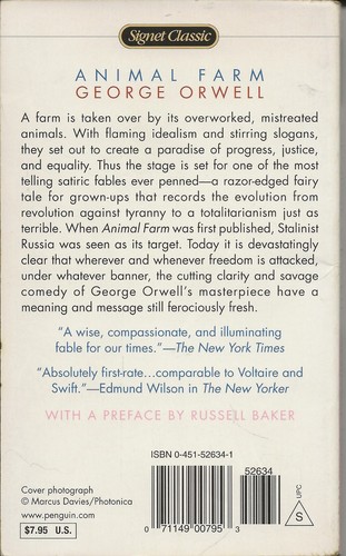 Animal Farm: 50th Anniversary Edition by George Orwell (PB - NEW) - Picture 2 of 2