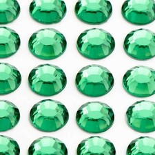 LARGE ROUND STICK ON GEMS 8MM Acrylic Jewel Clear Craft Diamante Beads Trim DIY