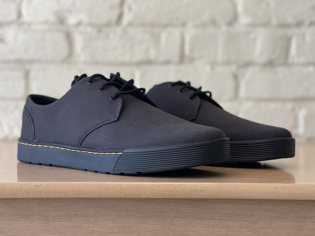Dr. Doc Martens Cairo Lo Oxford Flat Canvas Black Shoes Dr. Doc Martens Cairo Lo Oxford Flat Canvas Black Shoes