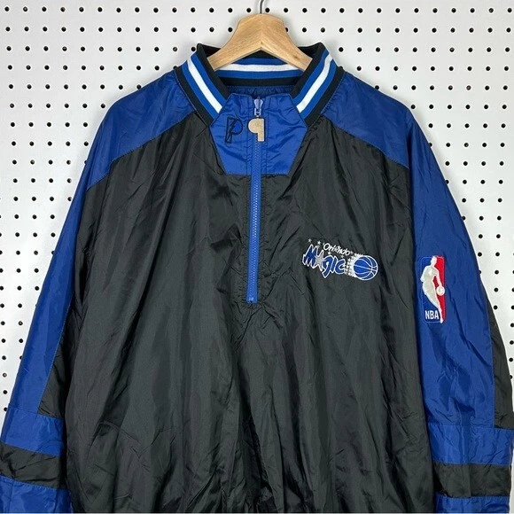 Vintage Orlando Magic Reversible Windbreaker Pullover 90s Pro Player NBA Large