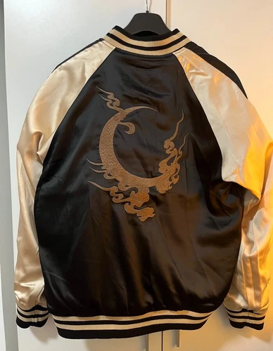 Herren Sukajan Wende Souvenir Jacke japanisches Muster Stickerei Kirin Sakura - Bild 6 von 47