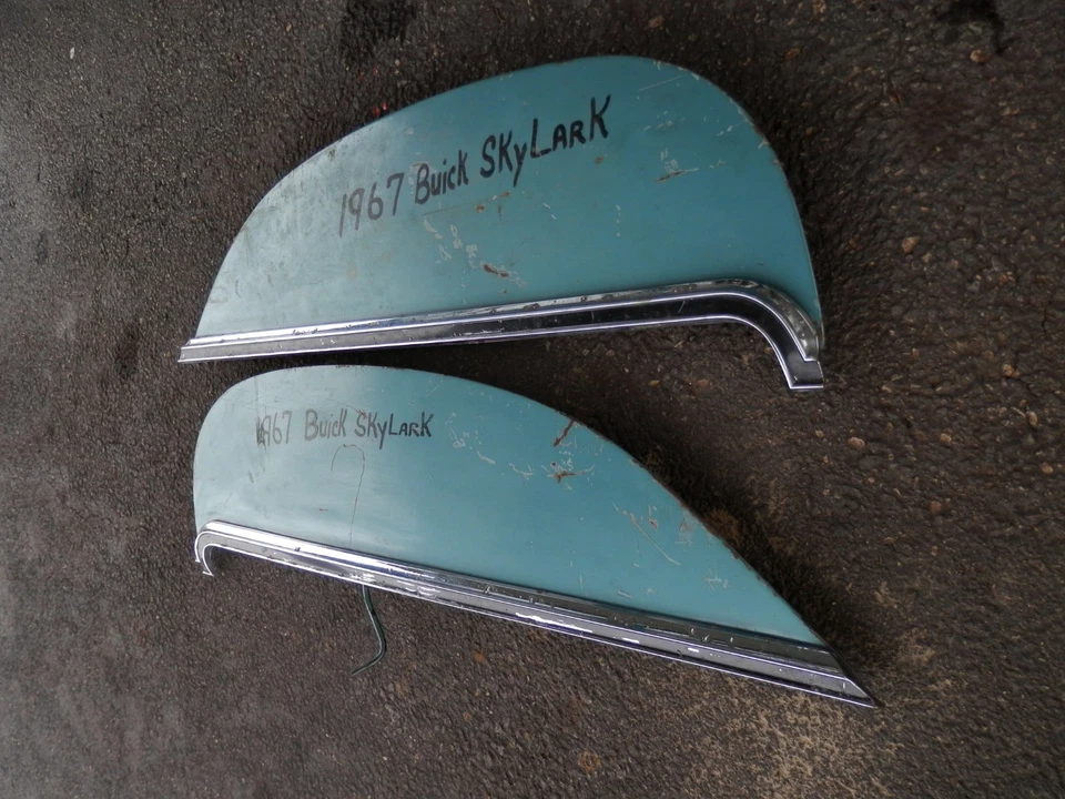 Par de faldas guardabarros 1967 Buick Skylark OEM RH y LH Foto 2 de 4