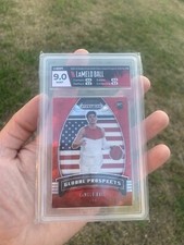LaMelo Ball 2020 Panini Prizm Global Prospect Draft Pick Red Cracked Ice HGA 9.0