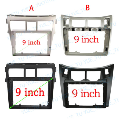 9'' Car Radio Stereo Dash Frame Fascia Bezel for TOYOTA VIOS Yaris 2008-2013