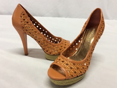 BCBGeneration ORLANDO Women s Heels Shoes,Orange,$138 Size US 9.5 B,Eur 39.5.WD1