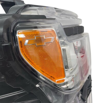 New Head Light Headlight Door Headlamp Bezel Passenger Right Side Black For Chevy Rh