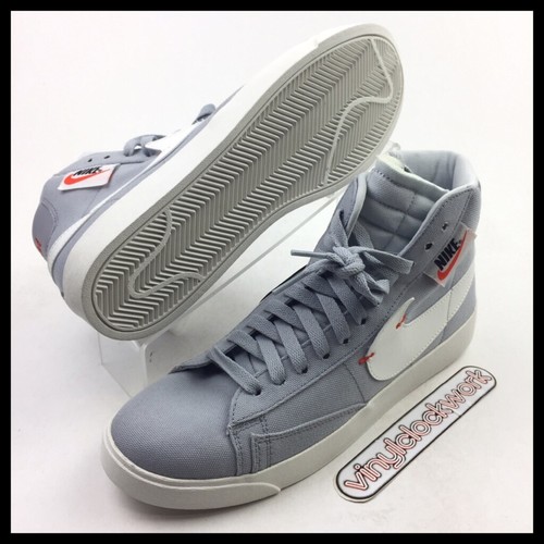 Nike Womens Blazer Mid Rebel Wolf Grey White Size 9 With Pins BQ4022-006 |  eBay