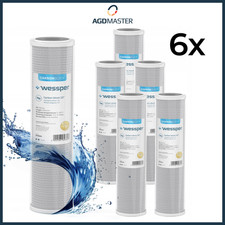 6x 10mcr Carbon Block Aktivkohleblock Aktivkohle Wasserfilter Kalk Chlor Osmose
