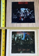VINTAGE MOTLEY CRUE - MOTLEY CRUE CARNIVAL GLASS LOT 6x6 1980s w/ORIGINAL FRAMES