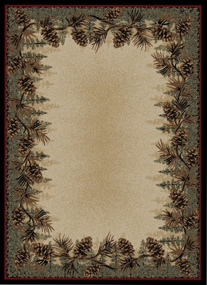 American Destinations Mount Le Conte 11'10''x14'9'' Pine Cones