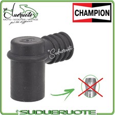 PIPETTA CANDELA CAPPUCCIO CORTO ROSSO CAVO FILO UNIVERSALE CROSS MOTO SCOOTER