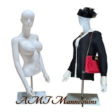 5ft 5" Female mannequin torso+ base, Adjustable hgt, Removable head, arms, hands
