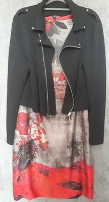 APART Da.Jacke BIKERstyle Stretch Schwarz Kurz GR:46/42 NP:69,99 S.Maß!Getr.gut