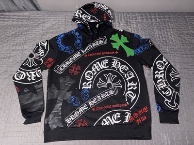 Chrome Hearts Monogram Stencil Hoodie Size Medium