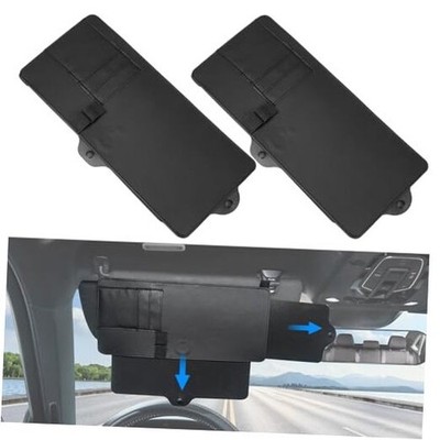  Car Sun Visor Extender,Universal Visor Sun Blocker UV400, Car 2 Pack Black2