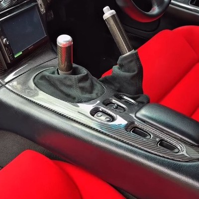 RHD Carbon Fiber Gear Shift Panel Cover Replacement for Mazda RX-7 RX7 FD3S