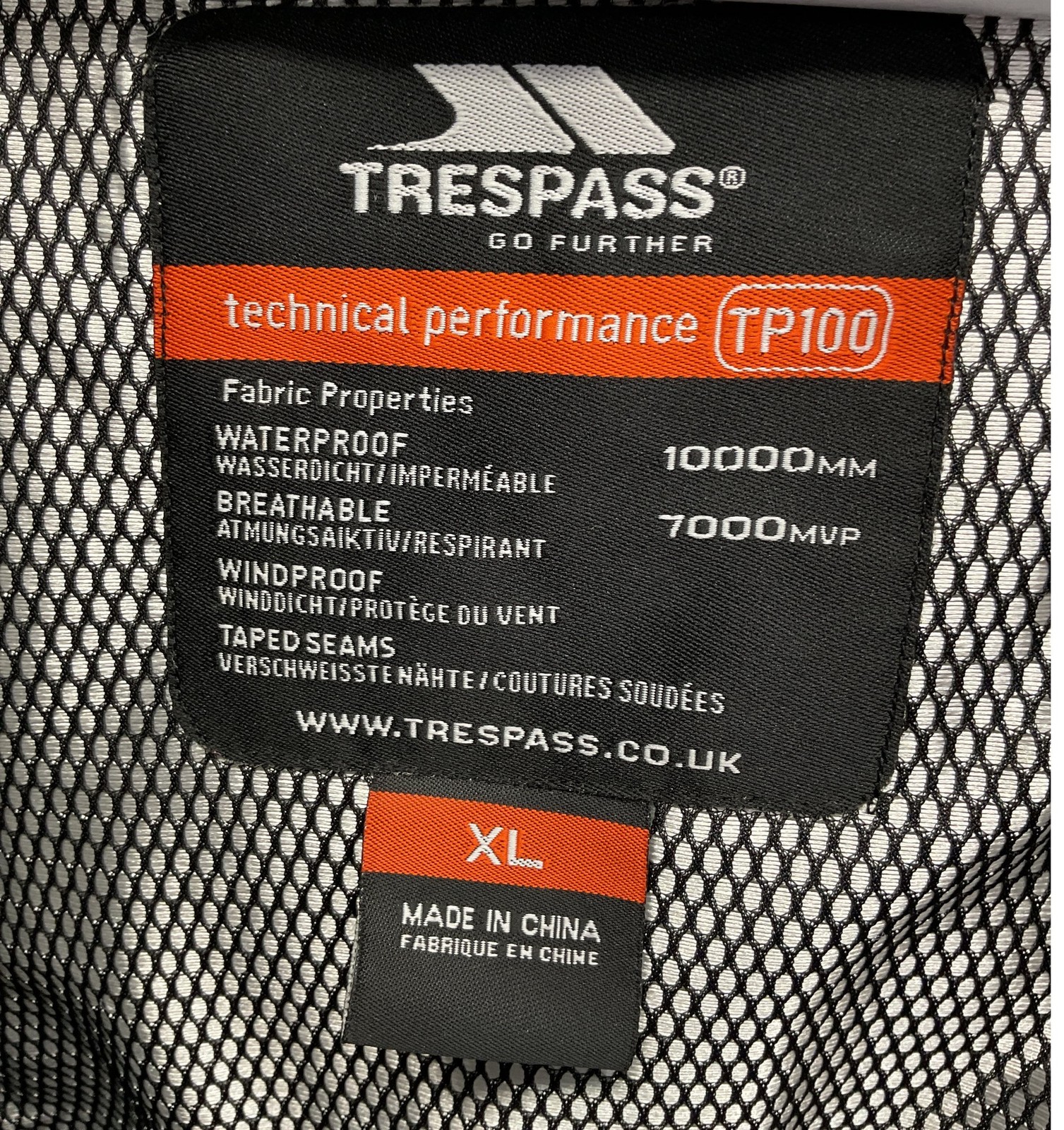 Trespass TP100 Technical Performance Jacket Water… - image 2