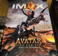 AVATAR FIRE AND ASH Original DS Double Sided 27x40 Movie Poster IMAX VERSION