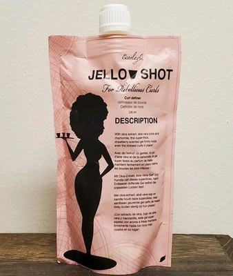 Ecoslay Jello Shot Curl Definer Defining Hold Hair Gel Aloe & Okra Kinky Coily