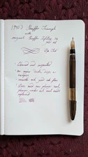 Sheaffer Triumph Vac Filler with Sheaffer Lifetime 14k Nib, White Dot 1940's