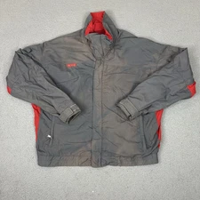 Vintage Columbia Jacket Adult XL Gray Bugaboo Outdoor Distressed Windbreaker USA