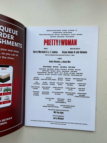 PRETTY WOMAN The Musical London theatre Programme. - Picture 2 of 3