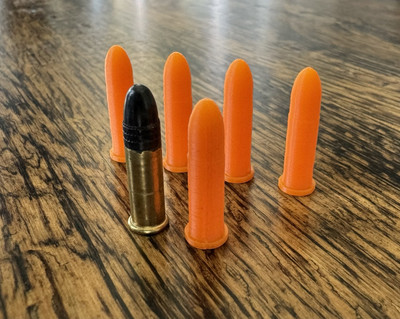 Safe Practice Aid   22LR Snap Caps Dry Fire & Training Practice - SOLID PLASTIC