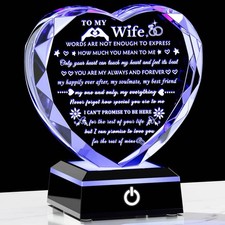 Romantic Wife Gifts from Husband with Colorful Base Anniversary Gift for Wife...