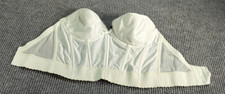 Wynette By Valmont Corset Bustier Strapless Size 36D White Underwire Padded