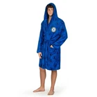 Chelsea FC Mens Dressing Gown Hooded Fleece Bath Robe Official Merchandise S-XL