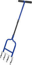 Manual Stainless Steel Lawn Aerator  Dethatcher Tool for Healthy Grass
