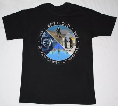 Brit Floyd 1975-2025 Black Color Full Size Shirt Gift For Fan  FN2060