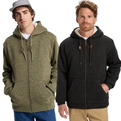 Quiksilver Herren Keller Sherpa Fleece mit Kapuze und durchgehendem Reißverschluss