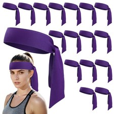 18Pcs Head Ties Headbands for Men Women, Adjustable Sports Sweatband Ninja He...