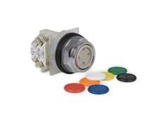 NEW Square D KR1UH13 Push button, Harmony 9001K, Metal, Flush, 7 Colors, 30mm