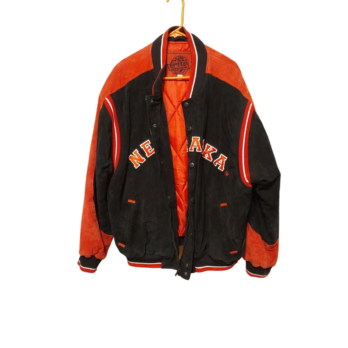 Suede Outer Shell Coats, Jackets & Vests Varsity Jacket for Men