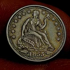 1855-P Seated Liberty Half Dime — photo from another recent sale