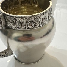 Crémier russe 84 argent 2ème Artel avec monogramme.130 grammes