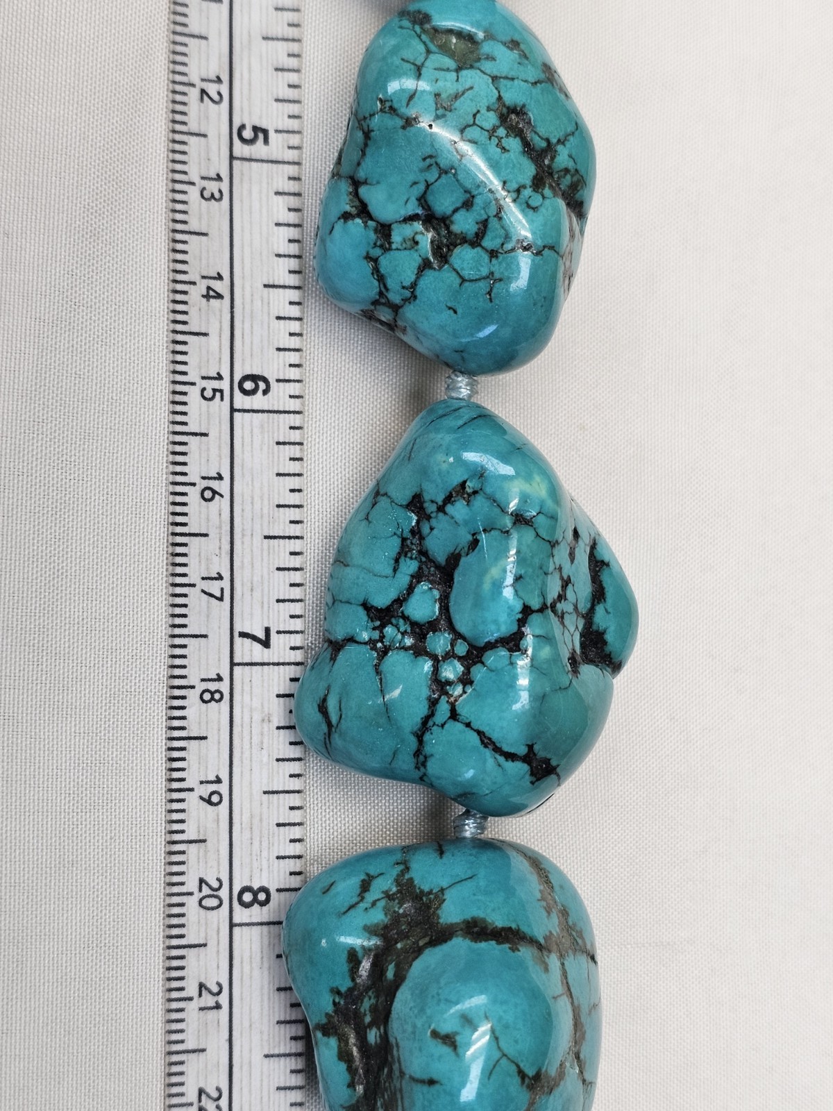 Beautiful Turquoise Statement Piece Necklace - image 19