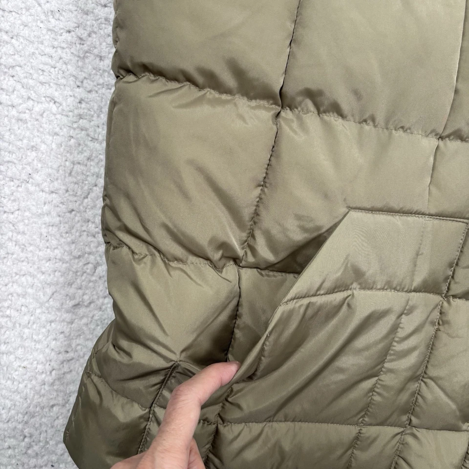 Родео одежды Western желтовато-коричневый пуховик жилет мужчин XL вниз смесь молнии ковбой работы ранчо - Изображение 2 из 4