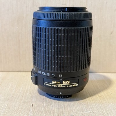 Nikon DX AF-S NIKKOR 55-200mm 1:4-5.6G ED Camera Lens Tested Good Read Info Blw!