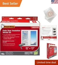 Frost King V76H 84"x110" Clear Shrink Window Kit for Energy Efficiency