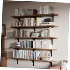 Long Floating Shelf for Wall 60 inch,Long Wall Shelves Set of 60 Inch Brown