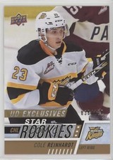 2017-18 Upper Deck CHL Star Rookies Exclusives 38/100 Cole Reinhardt #377 s3e