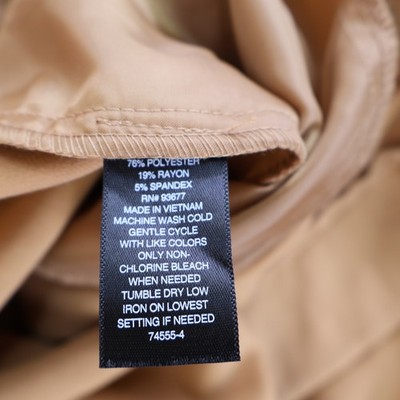 Worthington Dress Pants Womens Size 2XL Brown Polyester Blend