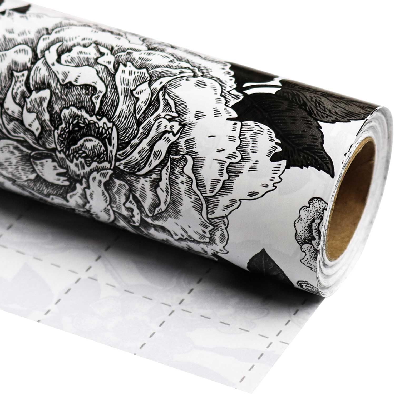 With Cut Lines, Flower Gift Wrap For Birthday, We