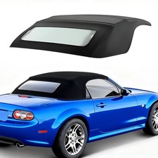 Fit For 2006-2015 Mazda Miata Convertible Soft Top W Dot Heated Glass Black Fit For 2006-2015 Mazda Miata Convertible Soft Top W Dot Heated Glass Black