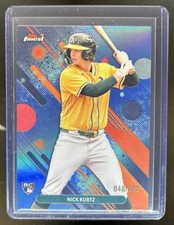 2025 Topps Finest Nick Kurtz Common RC Sky Blue Refractor #/325 Athletics