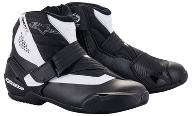 Alpinestars SMX-1 R v2 Boots Sz 10.5 - Black/White - 2224521-12-45