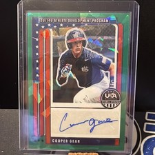 2025 Stars & Stripes-Cooper Gear Green Ice Prizm Development Program Auto /99 RC